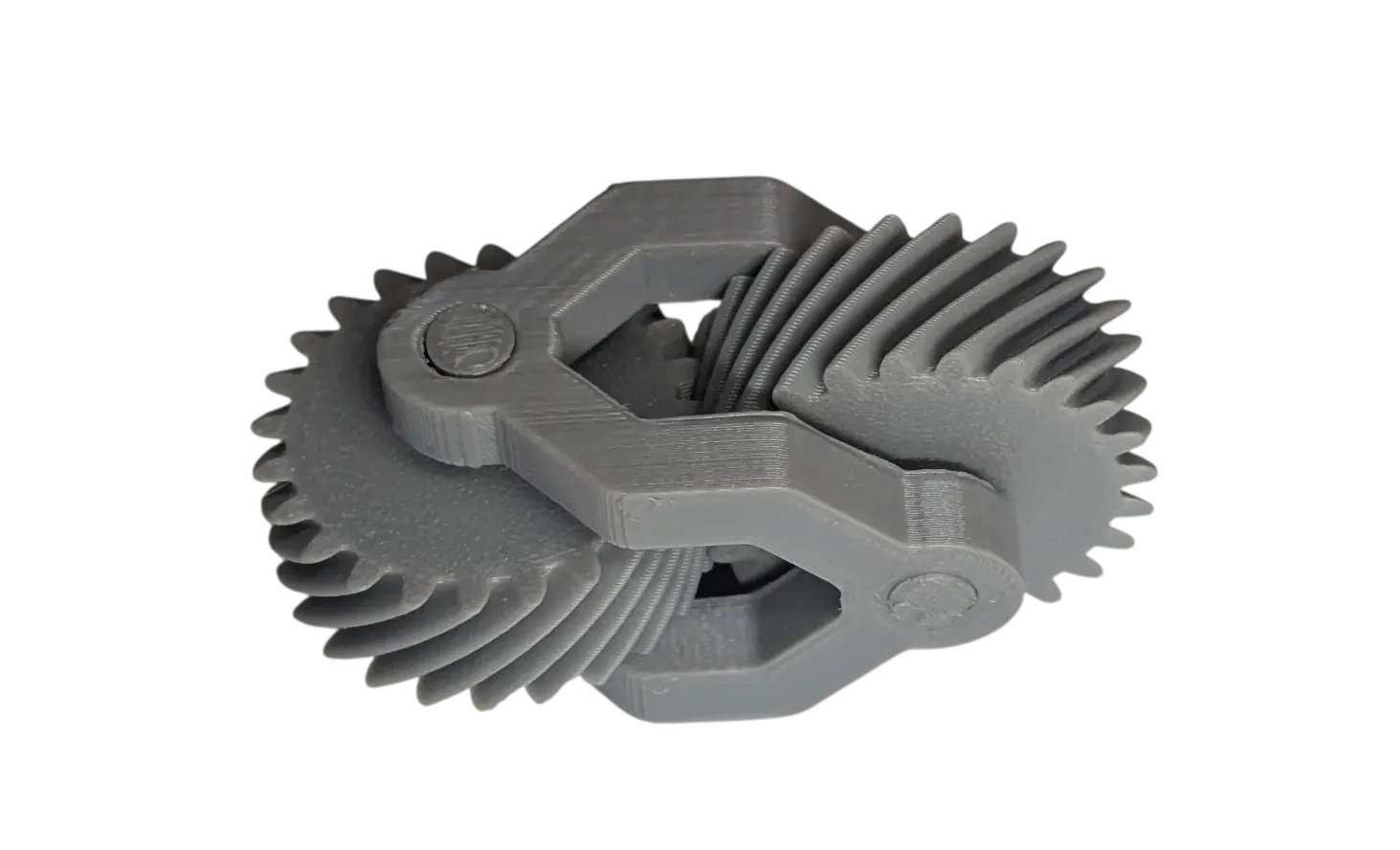 FDM 3D-printed part with visible layer lines